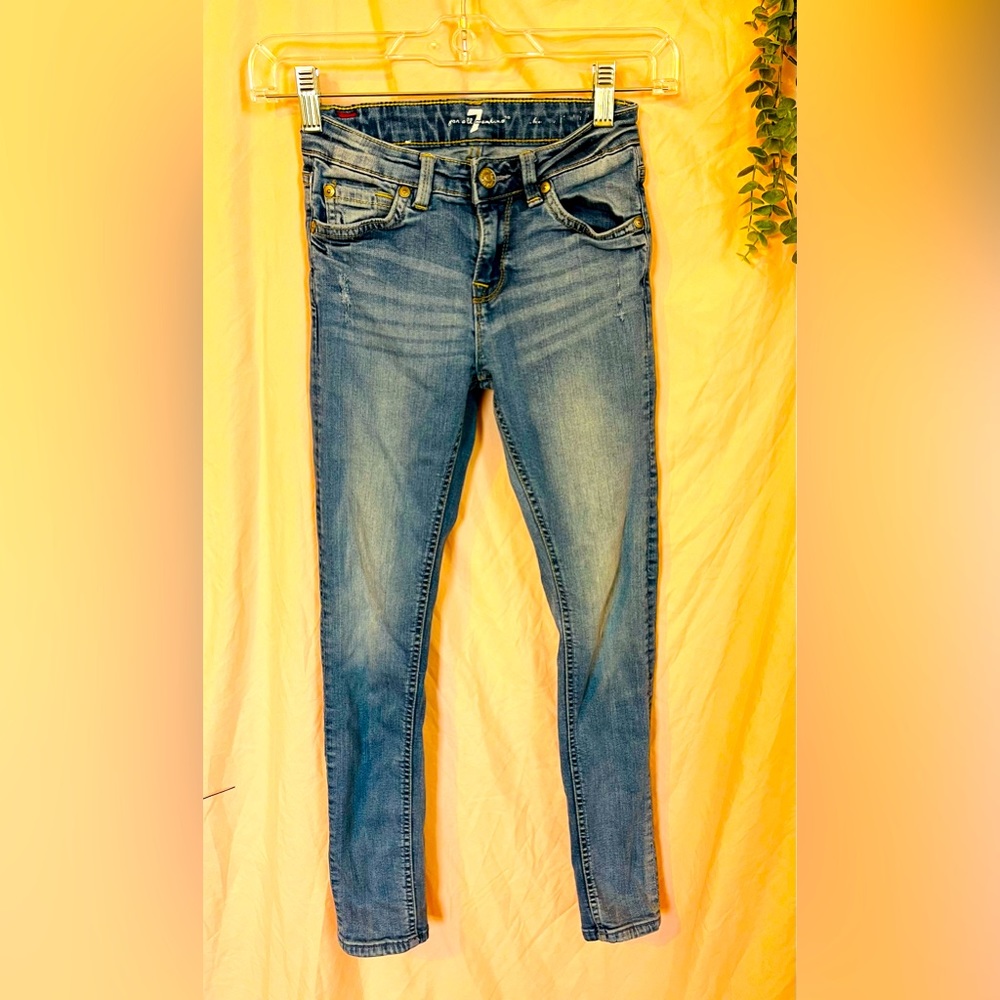 7 For All Mankind Girls Skinny Jeans size 10